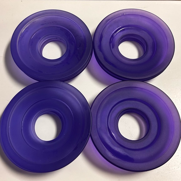 NEW Torchier Blue Purple Lamp Shade Base 4-3/4" Light Socket Aperture Set of 8 - Picture 2 of 11